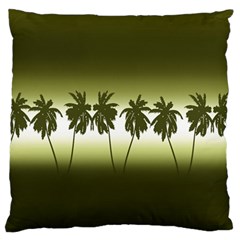 Tropical Sunset Large Flano Cushion Case (one Side) by Valentinaart