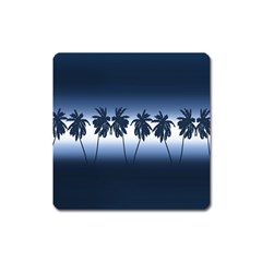 Tropical Sunset Square Magnet by Valentinaart