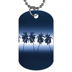 Tropical Sunset Dog Tag (two Sides) by Valentinaart