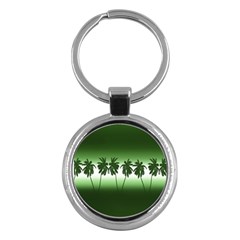 Tropical Sunset Key Chains (round)  by Valentinaart