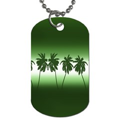 Tropical Sunset Dog Tag (one Side) by Valentinaart