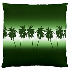 Tropical Sunset Large Cushion Case (two Sides) by Valentinaart