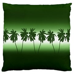 Tropical Sunset Large Flano Cushion Case (one Side) by Valentinaart