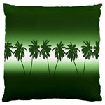 Tropical sunset Large Flano Cushion Case (One Side) Front