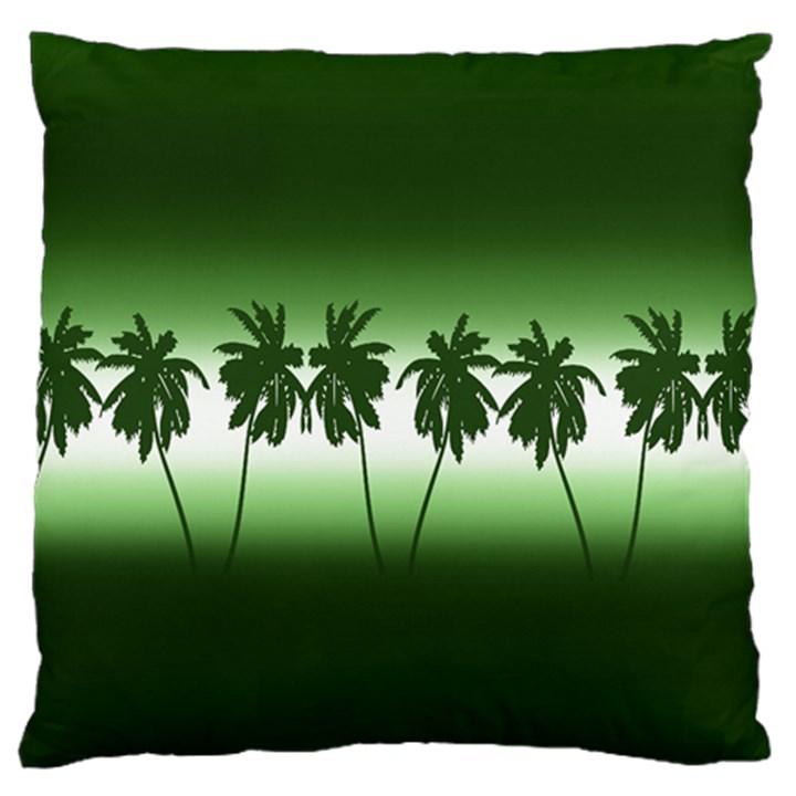 Tropical sunset Large Flano Cushion Case (One Side)