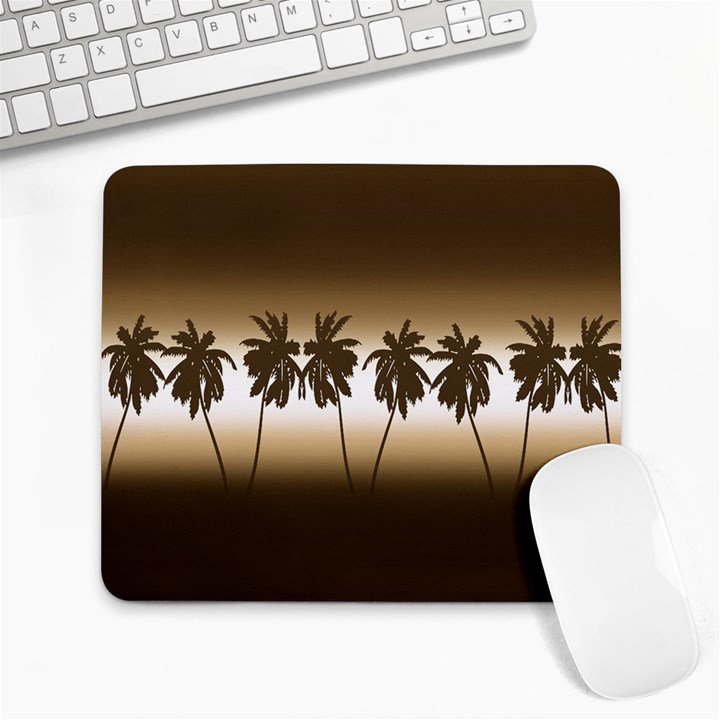 Tropical sunset Large Mousepads