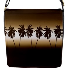 Tropical Sunset Flap Messenger Bag (s) by Valentinaart