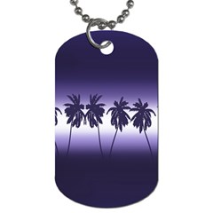 Tropical Sunset Dog Tag (two Sides) by Valentinaart