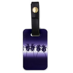 Tropical Sunset Luggage Tags (one Side)  by Valentinaart