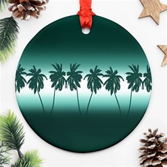 Tropical Sunset Ornament (round) by Valentinaart