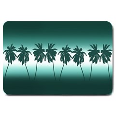 Tropical Sunset Large Doormat  by Valentinaart