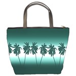 Tropical sunset Bucket Bags Back