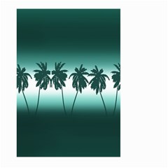 Tropical Sunset Large Garden Flag (two Sides) by Valentinaart