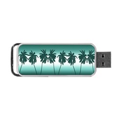 Tropical Sunset Portable Usb Flash (two Sides) by Valentinaart