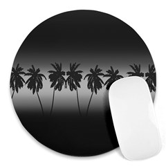 Tropical Sunset Round Mousepads by Valentinaart