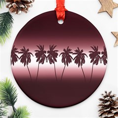 Tropical Sunset Ornament (round) by Valentinaart