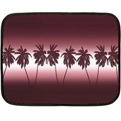 Tropical Sunset Double Sided Fleece Blanket (mini)  by Valentinaart