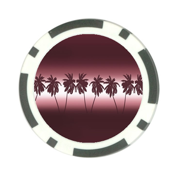 Tropical sunset Poker Chip Card Guard (10 pack)