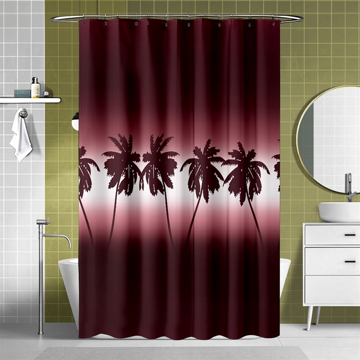 Tropical sunset Shower Curtain 48  x 72  (Small) 