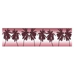 Tropical sunset Satin Scarf (Oblong) Front