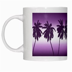 Tropical Sunset White Mugs by Valentinaart