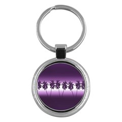 Tropical Sunset Key Chains (round)  by Valentinaart