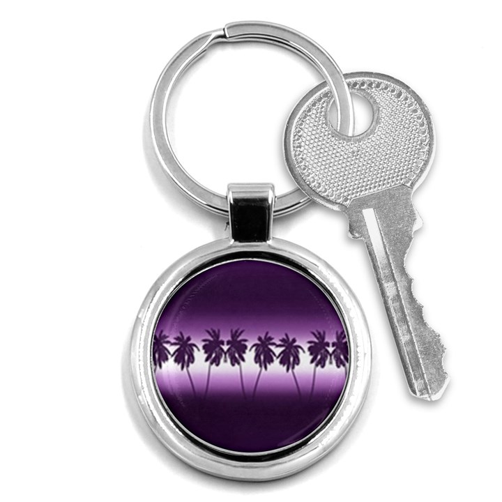 Tropical sunset Key Chains (Round) 