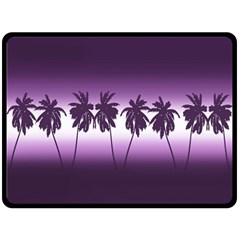 Tropical Sunset Fleece Blanket (large)  by Valentinaart