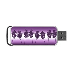 Tropical Sunset Portable Usb Flash (one Side) by Valentinaart