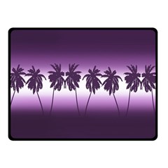 Tropical Sunset Double Sided Fleece Blanket (small)  by Valentinaart