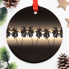 Tropical Sunset Ornament (round) by Valentinaart