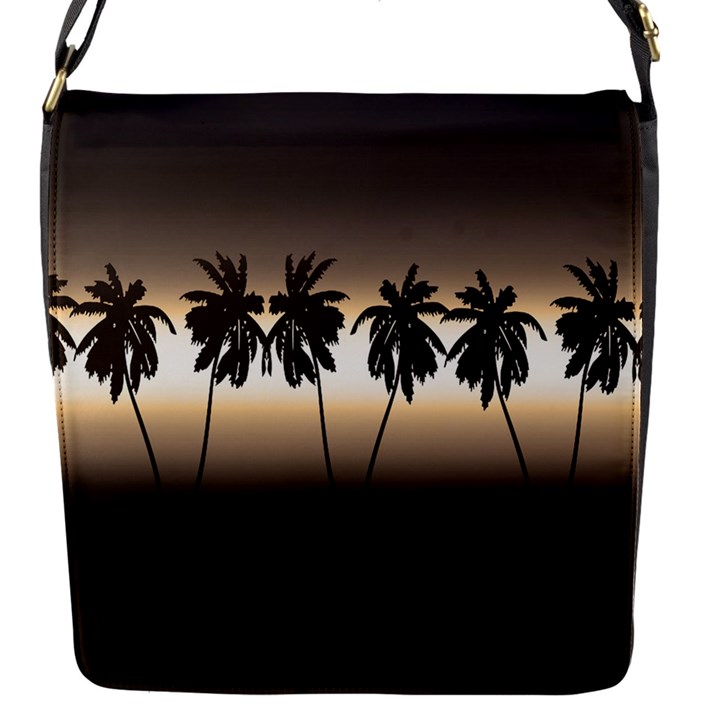 Tropical sunset Flap Messenger Bag (S)