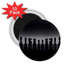 Chess Pieces 2 25  Magnets (10 Pack)  by Valentinaart