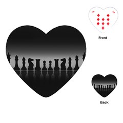 Chess Pieces Playing Cards (heart)  by Valentinaart