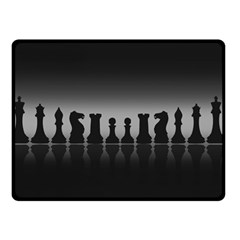 Chess Pieces Double Sided Fleece Blanket (small)  by Valentinaart