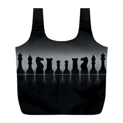 Chess Pieces Full Print Recycle Bags (l)  by Valentinaart