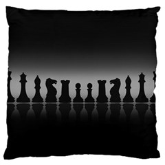 Chess Pieces Large Flano Cushion Case (two Sides) by Valentinaart