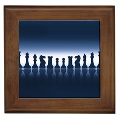 Chess Pieces Framed Tiles by Valentinaart