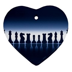 Chess Pieces Ornament (heart) by Valentinaart