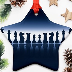 Chess Pieces Star Ornament (two Sides) by Valentinaart