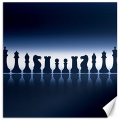 Chess Pieces Canvas 16  X 16   by Valentinaart