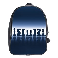 Chess Pieces School Bags(large)  by Valentinaart