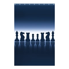 Chess Pieces Shower Curtain 48  X 72  (small)  by Valentinaart