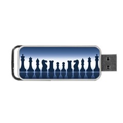 Chess Pieces Portable Usb Flash (one Side) by Valentinaart