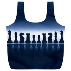 Chess Pieces Full Print Recycle Bags (l)  by Valentinaart