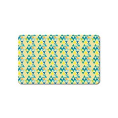 Colorful Triangle Pattern Magnet (name Card) by berwies