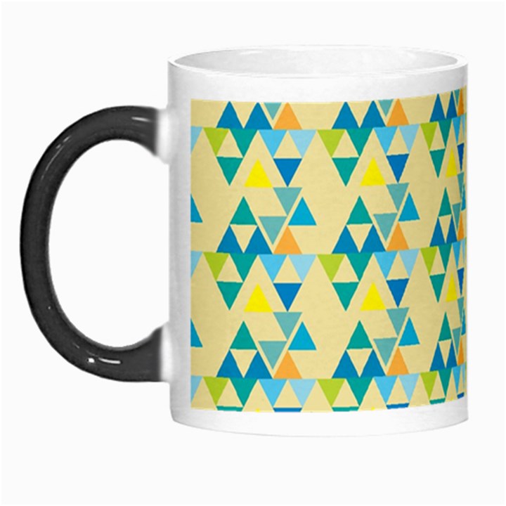 colorful triangle pattern Morph Mugs