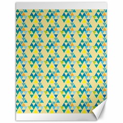 Colorful Triangle Pattern Canvas 12  X 16   by berwies