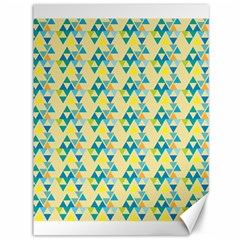 Colorful Triangle Pattern Canvas 36  X 48   by berwies