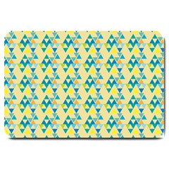 Colorful Triangle Pattern Large Doormat  by berwies